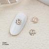Daisy Accesorios para Uñas Aleación Corazón Femenino Flor Parche Metálico Celebridad de Internet Crisantemo Accesorios para Uñas Uñas Postizas al Por Mayor