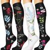 4 pares de calcetines deportivos de presión transfronterizos para mujer, calcetines de pantorrilla para saltar la cuerda, calcetines elásticos de compresión, venta al por mayor