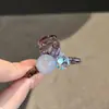 Estilo Coreano Estilo Simples Brilhante Strass Contas Redondas Pequeno Grampo de Garra Parte de Trás da Cabeça Penteado Semi-Preso Grampo de Princesa Grampo para Mechas da Testa Acessórios de Cabelo