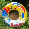 Anel de natação inflável duplo de desenho animado infantil espessado 50-90 Anel de natação de cristal Anel de natação duplo com airbag de água