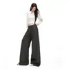 Novo produto!Transfronteiriço Outono 2026|Calça de terno casual estilo americano, solta, cintura baixa, boca de sino