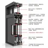 Balcón Puerta Corrediza de Alta Resistencia Aleación de Titanio Magnesio Aluminio Personalizada Simple Vidrio Cocina Sala de Estar División Nueva Ventana de Piso a Techo