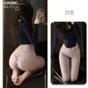 Meia-calça Suspensa de Renda Sexy Flor de Sândalo Irmã Ultra Fina Desejo Puro Meia-calça Suspensa de Renda Tudo-em-Um