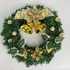 Nuevo corona decorativa de Navidad 30cm corona decorativa creativa ratán colgante de puerta diseño de escena manualidades al por mayor