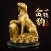Perro de Cobre que Atrae la Fortuna, Perro de Cobre Feng Shui, Decoración para el Hogar con Adornos de Artesanía del Zodiaco para Conservar la Riqueza