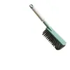 Escova de Limpeza Multifuncional para Casa e Carro - Escova de Poeira com Cerdas Macias para Cama, Sofá, Teclado, Interior do Carro - Cabo de Aço Inoxidável e Esponja, Armazenamento Fácil para Pendurar (3 cores)