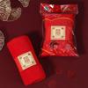 Toalla de Baño Grande Roja Estilo Caja de Regalo Toalla Evento Feliz Boda Dote Souvenir Suministros Venta al por Mayor Juego Individual y Doble