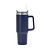 Taza de Coche de Gran Capacidad 40oz con Asa, Taza de Hielo Big Mac, Taza de Acero Inoxidable con Aislamiento Frío, Transfronteriza