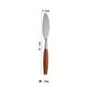 Vajilla con mango de madera maciza ins cuchillo y tenedor cuchara tenedor de postre juego de cuchara 304 acero inoxidable madera valor de color alto fábrica de vajilla occidental