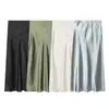 Ropa Nueva de Primavera 2026 para Mujer de Aliexpress Transfronterizo Falda Midi con Textura de Satén de Seda de Lunares Franceses 8338537