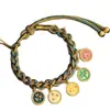 Nuevo Colgante Estilo Tíbet Cuerda de Mano Estilo Tíbet Gama Alta Exquisito Tendencia Nacional Retro Estilo Pareja Cuerda de Cadena Thangka del Tíbet en
