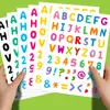 6 Hojas/Paquete de Combinación de Números, Letras y Símbolos Pegatinas de Graffiti Coloridas Venta Caliente Transfronteriza Decorativas DIY para Tazas de Agua Pegatinas para Computadora