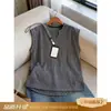 Colete Masculino Gola V Estampa Espinha de Peixe Verão Cleanfit Fresco Sem Mangas Camiseta Regata Esportiva Americana Moletom