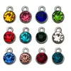 Aleación diamante doce piedras de nacimiento pequeño colgante piedra estrella piedra de la suerte piedra de nacimiento colgante DIY 7mm accesorios de joyería