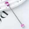 Nuevo Bastón Creativo para Hacer Joyería con Cuentas Color Degradado Colorido Llavero con Cuentas Bastón Accesorios Colgante En Stock Venta al por Mayor