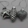 Colgantes de Cristal Personalizados por el Fabricante, Artesanías de Vidrio de Color, Adornos Navideños de Corazón, Piñas para el Árbol de Navidad, Decoraciones Navideñas