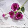 Quatro cabeças platycodon grandiflorum flor artificial flor de seda buquê de casamento acabado flor de seda artificial planta verde fileira plástico atacado