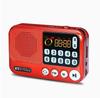 Rádio com Inserção de Cartão Jinzheng S99 para Idosos, Mini Alto-falante Portátil de Alta Potência, Mini Leitor de MP3 com Botões Luminosos