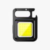 Mini llavero con luz recargable tipo C, portátil, para exteriores, potente luz de trabajo magnética, linterna llavero