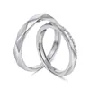 Anillo de Pareja Time Gap, un Par de Anillos Nicho Estilo Ins para Hombre y Mujer, Anillo Abierto de Moda Beso Puente Suspiro