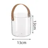 Cubo de Basura Redondo Acrílico Transparente Caja de Almacenamiento Papelera para Sala de Estar Tanque para Peces y Camarones Recipiente de Agua con Tapa con Tapa Sellada