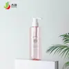 Botella cilíndrica de hombro plano de 400 ml, loción corporal con dispensador, botella de loción, champú, gel de ducha, botella secundaria, botella de plástico PET