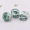 Anel Recheado Flor de Pessegueiro Natural Popular do Xiaohongshu Anel de Jade Verde Tianshan de Xinjiang Anel de Corrida Transmissão ao Vivo para Atrair Tráfego