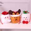 Decoraciones Navideñas Bolsa de Embalaje para Manzana de Nochebuena Bolsa Creativa de Regalo de Manzana de Muñeco de Nieve Regalo Regalo de Navidad