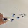 Gemas de Cor Verde Fundo Plano Octogonal Strass para Arte de Unhas Strass Mistos Qualidade K9 Textura Adesivos Decoração de Unhas DIY