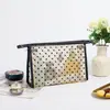 Bolsa de Maquillaje Portátil de Malla con Forma de Corazón, Neceser Mini de Terciopelo, Bolsa para Retoques, Bolsa Pequeña para Labiales, Billetera
