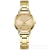 Relógio moderno com pulseira de aço, popular relógio feminino de comércio exterior, fabricante atacadista, simples relógio de pulso de quartzo estilo coreano para mulheres com pulseira de aço inoxidável