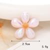 Nueva flor de perla de cinco pétalos, flor de bricolaje, accesorios de joyería de concha de teléfono móvil, gota de agua, agujero de perla, zapatos, accesorios de flores, material