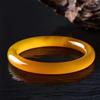 Pulseira de Ágata Calcedônia Amarela Tipo Gelo Natural Brasileiro Atacado para Mulheres, Pulseira de Jade Pedra Preciosa na Cor Original
