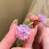Anillo Abierto de Flor Colorida con Goteo de Aceite de Zircón Estilo K Fresco Pequeño Moda Anillo Sencillo Diseño de Nicho Joyería de Mano