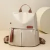 Mochila Casual y de Moda, Gran Capacidad, Viajes de Corta Distancia, Bloques de Color, Mochila de Estilo Nuevo, Nailon, Textura Simple, Bolsa de Viaje para Mujer