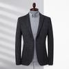 Traje de Lana para Hombre Otoño e Invierno Nuevo Estilo Coreano Elástico Casual para Hombre Pequeño Traje para Hombre Delgado Moderno Traje Superior