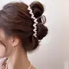 Presilha Casual Desenho Animado Cachorrinho Biscoito Coração Elegante Grande de Tubarão de Alto Padrão Grampo de Cabelo na Parte de Trás da Cabeça