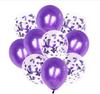 Conjunto de globos transparentes con lentejuelas y confeti de Amazon transfronterizos, decoración para bodas, suministros para fiestas de cumpleaños