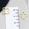 Pequeño Colgante de Estrella de Cinco Puntas Hueca Geométrica de Acero Inoxidable Dorado Electrochapado al Vacío Accesorios para Joyería de Collar DIY