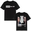 [Camiseta de Algodão Tamanho Europeu] Camiseta da Turnê O-Oasis Live 25 Camiseta de Banda de Rock Britânica Roupa Masculina Algodão