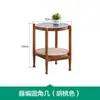 Mesa de centro redonda de madera maciza y ratán, estilo nórdico minimalista moderno, para sala de estar, casa de huéspedes, mesa auxiliar estilo japonés, mesa redonda pequeña de cristal para balcón