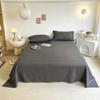 Sábana de Cama Color Sólido Estilo Ins Pieza Única Dormitorio Estudiante Simple Engrosada Agradable al Tacto Cama Doble Paquete Completo Shihua
