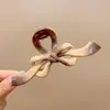 Pinza para el cabello de alta gama color café, nuevo, tamaño grande para cabello grueso, pinza de tiburón, accesorio para el cabello para moño en la parte posterior de la cabeza, para uso diario