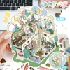 89.0 Adesivos Art Blue Paisagismo Adesivos de Cena Flip Cena Miniatura Tridimensional 3D Colagem de Cena Manual de Descompressão Adesivos