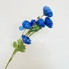 6 Cabezas de Rosas de Té, Exquisitas Rosas Pequeñas, Flores Artificiales, Decoración de Techo para Bodas, Flores Artificiales de Pie para Sala de Estar, Fabricantes Nórdicos al por Mayor
