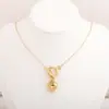 Collar de Corazón de Melocotón Nuevo Transfronterizo Europeo y Americano Juego de Joyería de Cadena Ot para Pendientes y Pulsera Fabricante de Joyería de Amor Venta al por Mayor