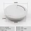 Tapa decorativa de 45 agujeros redondos transfronteriza tapón para agujero de escritorio de computadora 38 pasacables para cable de mostrador de teléfono móvil caja de cables con carácter de arroz tapa para agujero de cable cruzado