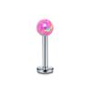 1 Venda Quente Transfronteiriça G23 Titanium Ear Stud Opala Dentes Externos Bola Lip Stud Opala Ear Stud Lip Stud Piercing Jóias
