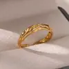 Anillo de Corona de Acero Inoxidable de Moda, Diseño de Nicho, Anillo Abierto Versátil, Anillo Ajustable Personalizado para Pareja
