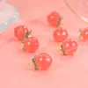 Colar com Pingente de Ágata Vermelha do Sul Pêssego Corrente DIY Exquisita Presente de Aniversário para Mulheres